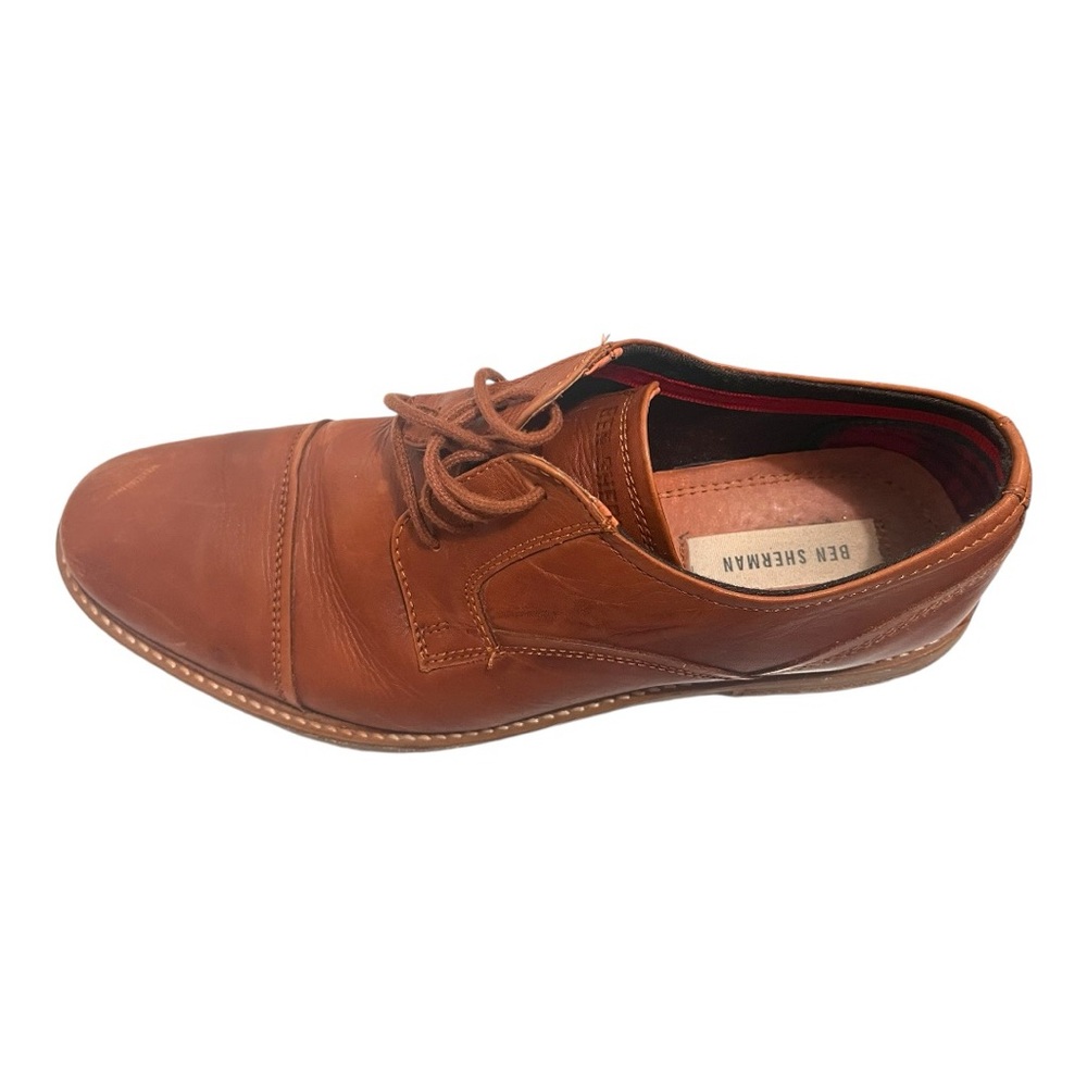 👞Ben Sherman Leon Brown Cap Toe Lace Up Dress-US Shoe Size 9.5